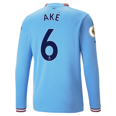 Manchester City Maglia Gara Home manica lunga 2022/23 con stampa AKÉ 6