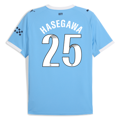 Manchester City Home Jersey 2025/26 With HASEGAWA 25 Printing