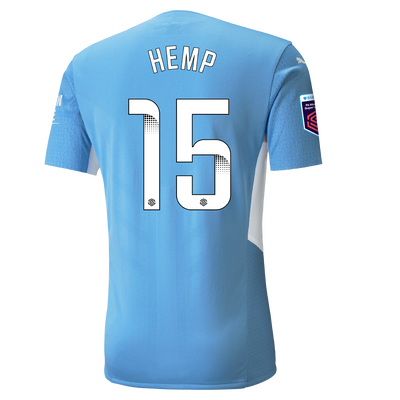 Manchester City Authentic Home Shirt 21/22 with Lauren Hemp printing