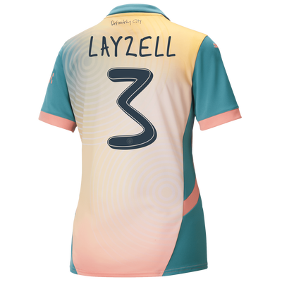 Women's Manchester City 'Definitely City' Jersey 2024/25 With LAYZELL 3 printing