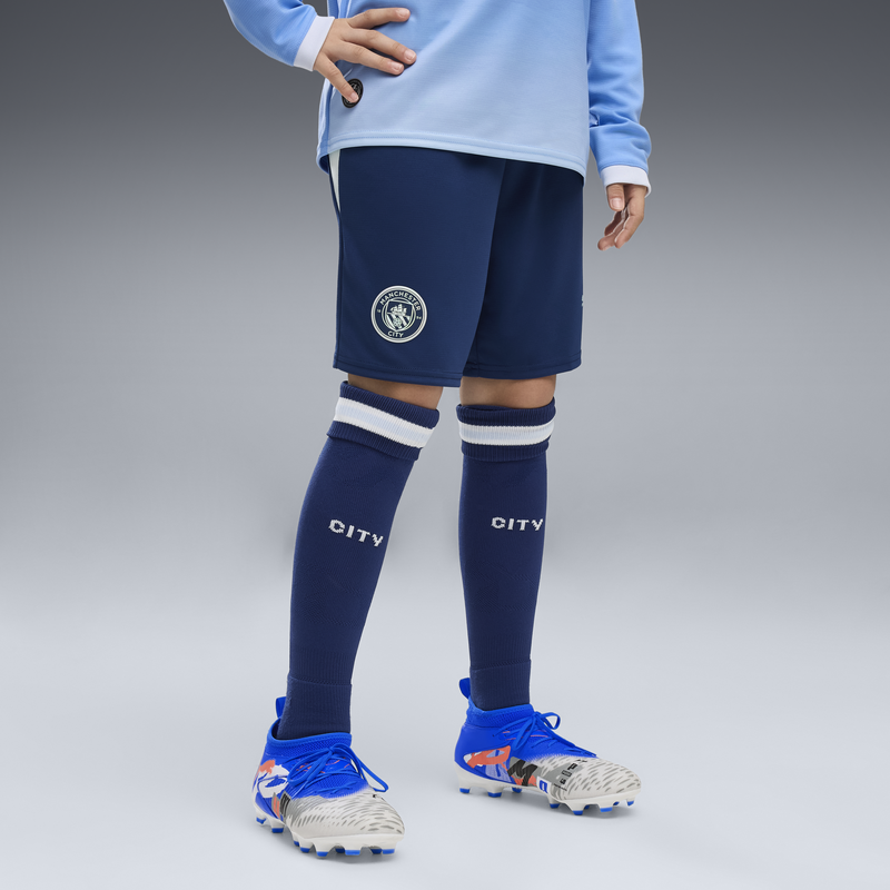 MCFC RP KIDS SHORTS - Blue Jewel-Icy Blue