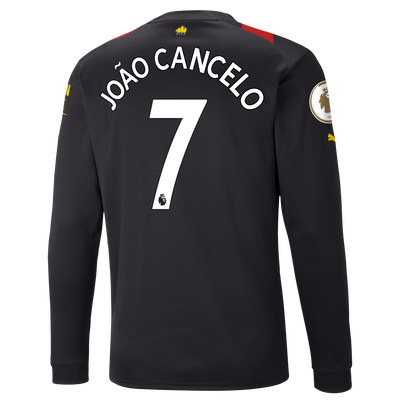 Manchester City Away Jersey 2022/23 long sleeve with JOÃO CANCELO 7 printing
