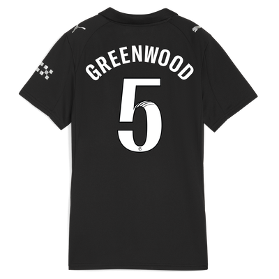 Women's Manchester City Away Jersey 2025/26 With GREENWOOD 5 Printing