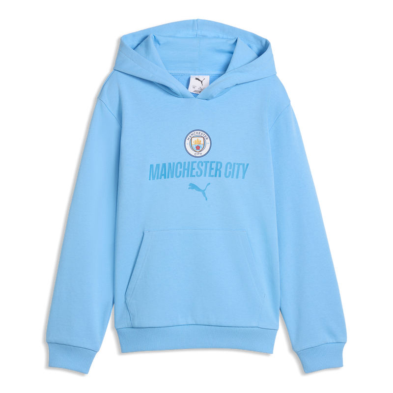 Kids' Man City FtblCulture Hoodie 2026/27  blue-dewdrop - Check out all Manchester City sweatshirts online - Official Manchester City FC store