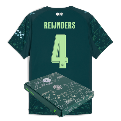 Manchester City EA SPORTS FC Camiseta Auténtica 2025/26 con estampado REIJNDERS 4 en caja de regalo