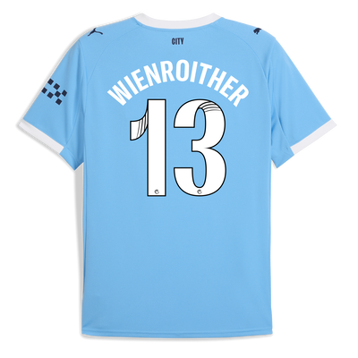 Manchester City Thuisshirt 2025/26  en WIENROITHER 13 bedrukking