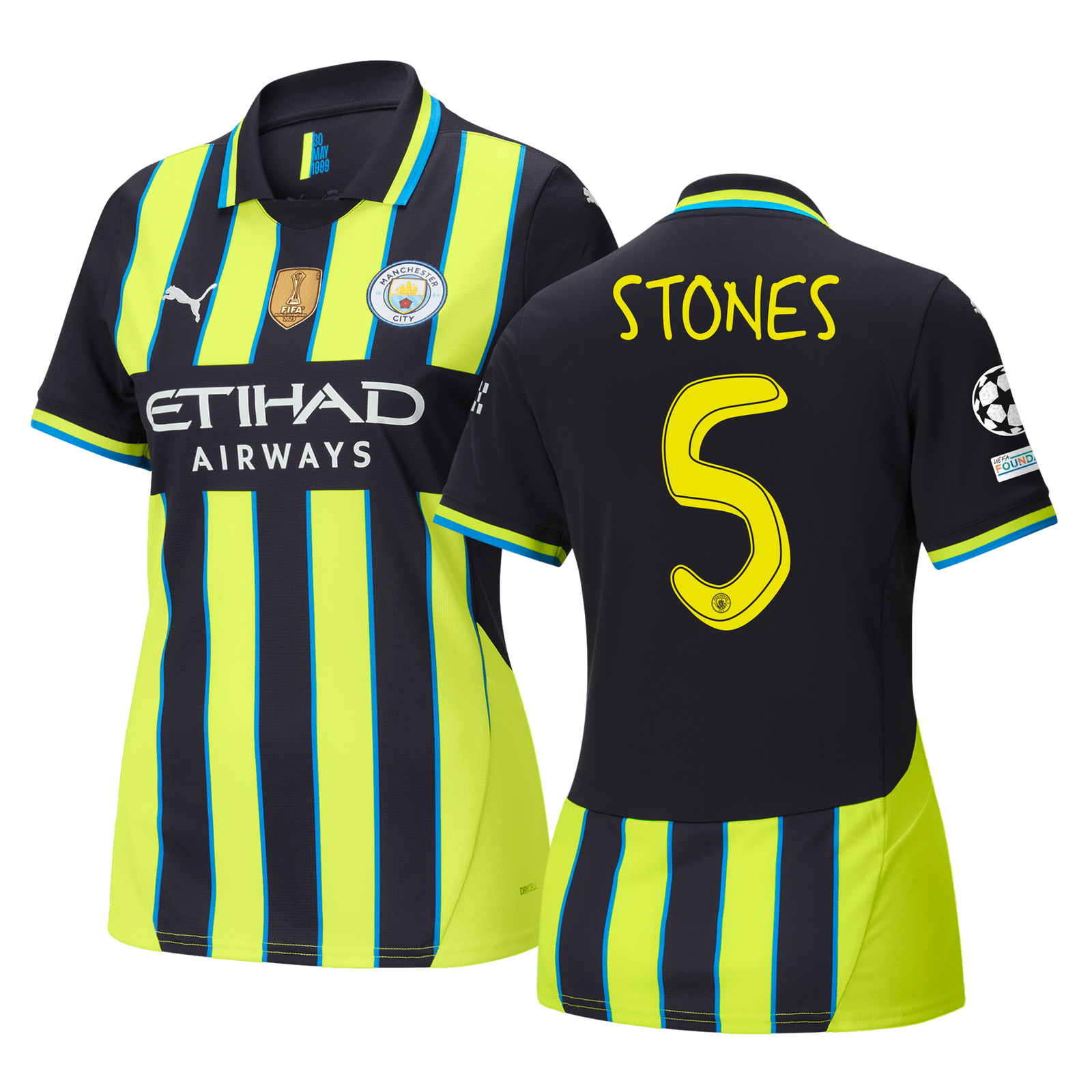 Women's Manchester City Away Jersey 2024/25 With STONES 5
