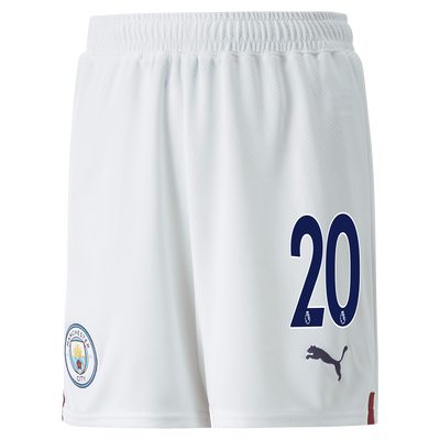 Kids' Manchester City Football Shorts 22/23 with #20