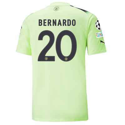 Manchester City Third Jersey 2022/23 with BERNARDO 20 printing