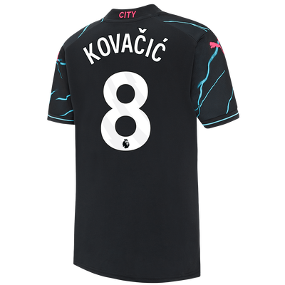 Kinder Manchester City Derde Shirt 2023/24 met KOVAČIĆ 8 bedrukking