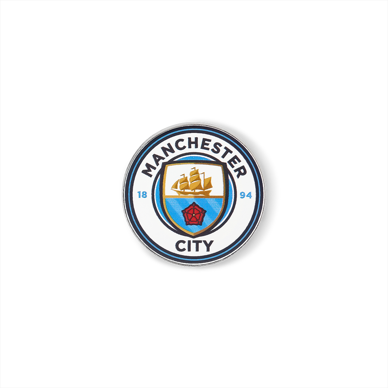 MCFC CREST ENAMEL PIN BADGE - blue