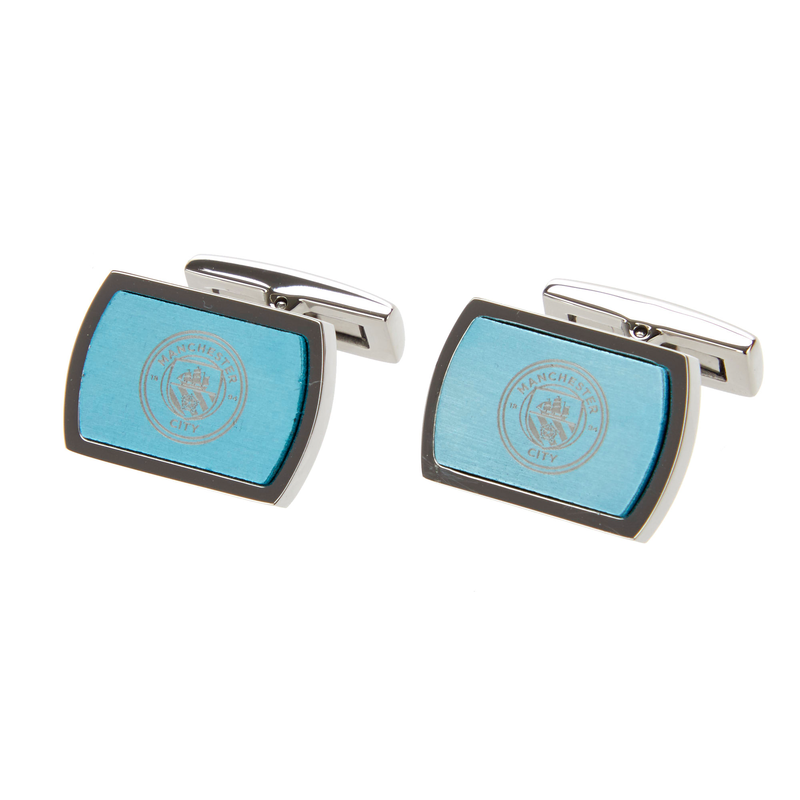 MCFC FW CLUB CUFFLINKS F - light blue