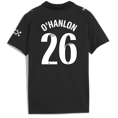 Kids' Manchester City Away Jersey 2025/26 With O'HANLON 26 Printing
