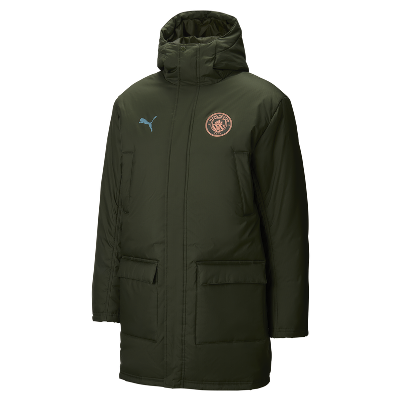 Man City Training Winter Jacket khaki - Size M from polyester for males  - Official Manchester City FC store