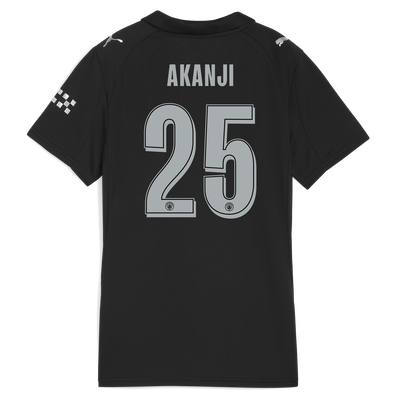 Camiseta de visitante del Manchester City para mujer 2025/26 Con Estampado AKANJI 25