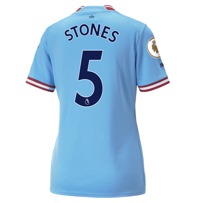 Women's Manchester City Home Jersey 22/23 with STONES 5 printing