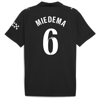Manchester City Away Jersey 2025/26 With MIEDEMA 6 Printing