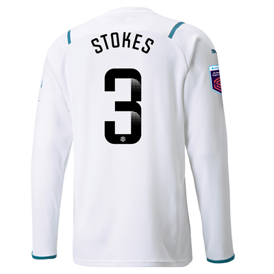 Manchester City Away Shirt Long Sleeve 21/22 with Demi Stokes printing