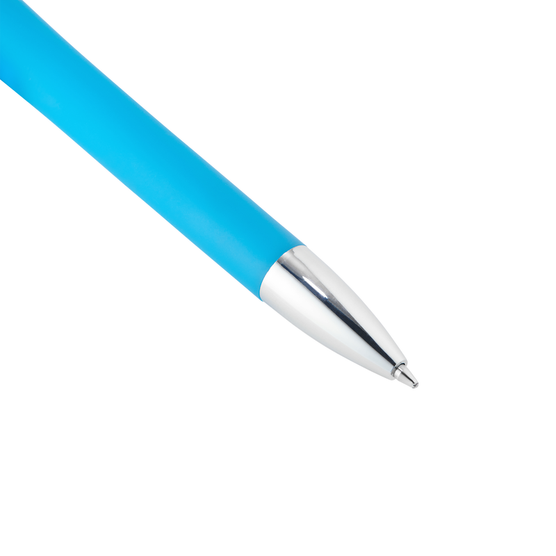 MCFC FW  SOFT PUSH BUTTON PEN - blue