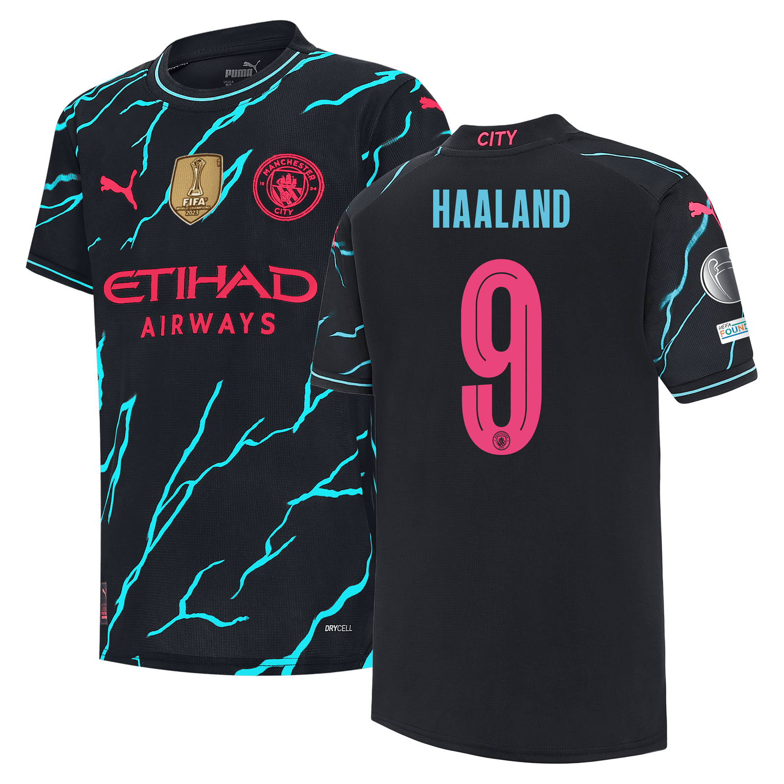 Camiseta Niño año del dragón Manchester City 2023/24 con estampado de  HAALAND 9