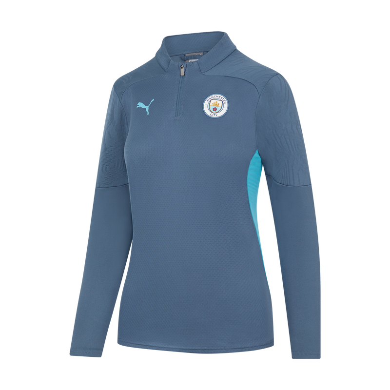 MCFC WMNS TRAINING 1/4 ZIP TOP - navy