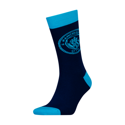 Calcetines con el escudo del Manchester City
