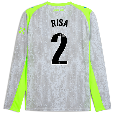 Manchester City Third Jersey 2025/26 Long Sleeve With RISA 2 Printing