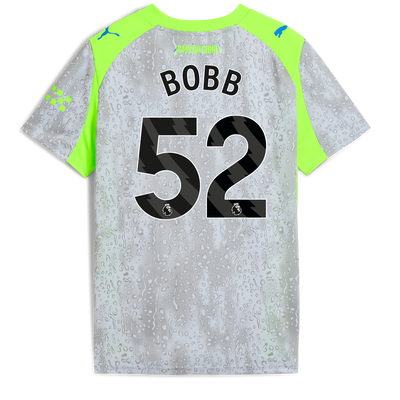 Kinder Manchester City 2025/26 Derde Shirt met bedrukking van BOBB 52 Printing