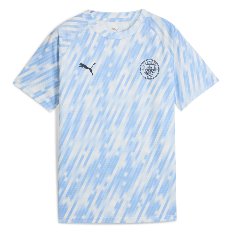 Kids' Man City Pre-Match Jersey blue unisex - Size 13/14 from polyester  - Official Manchester City FC store
