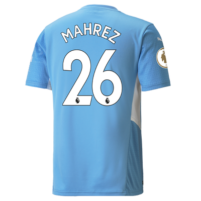 Manchester City Home Shirt 21/22 with Riyad Mahrez printing