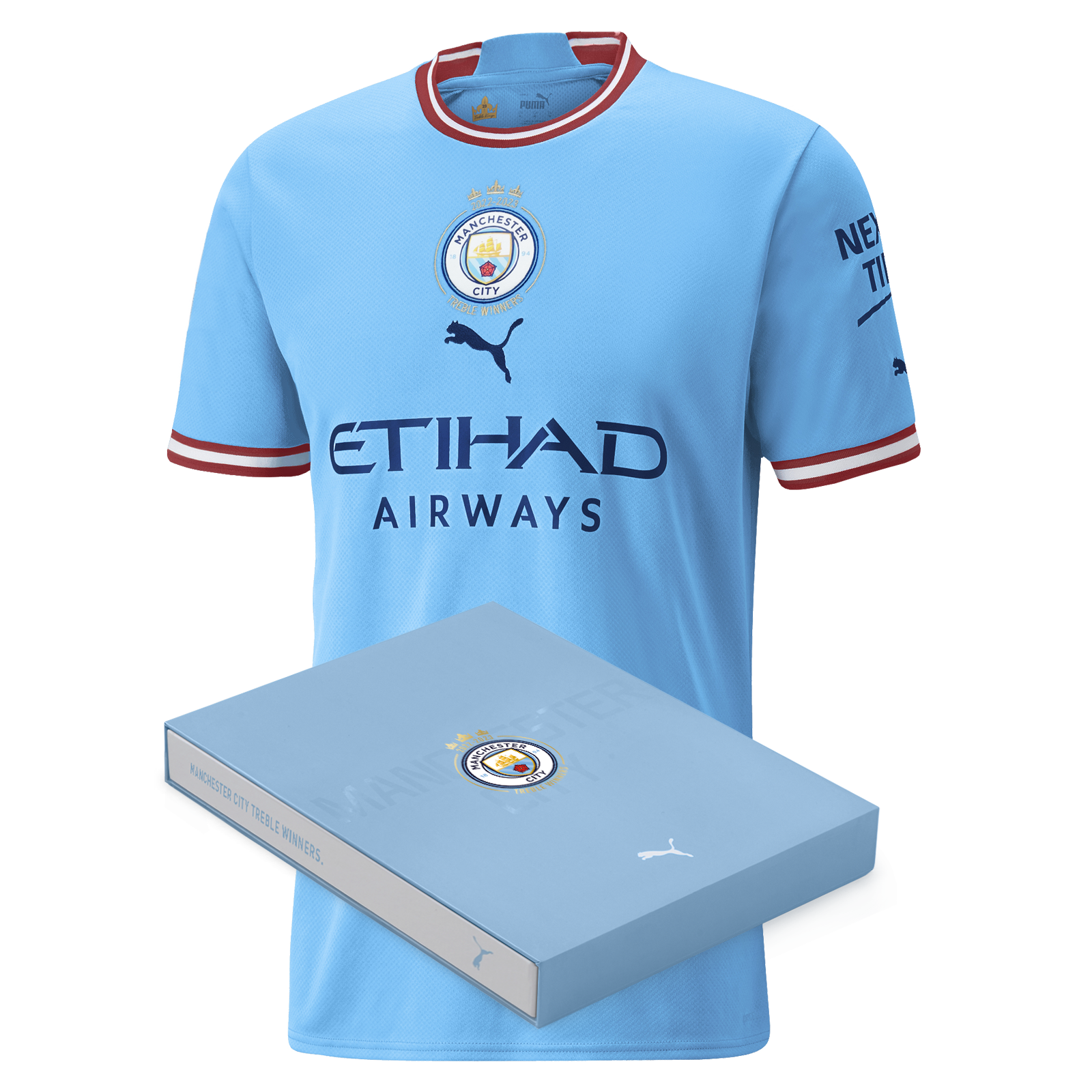 Manchester City Treble Winners Commemorative Jersey 2022/23 In Gift Box