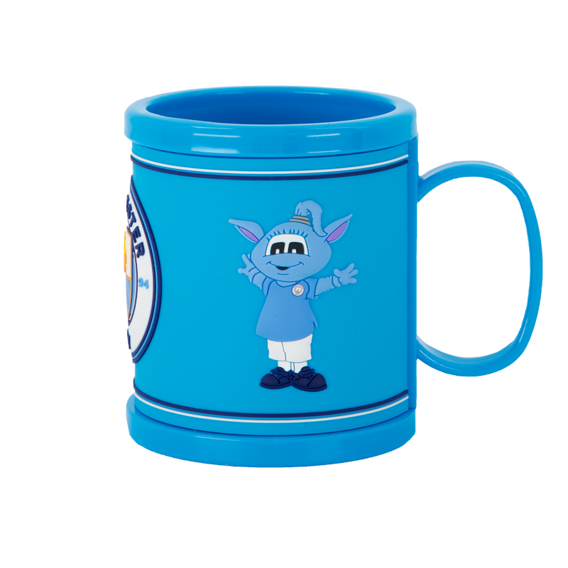 MCFC FW MASCOT PLASTIC MUG - blue