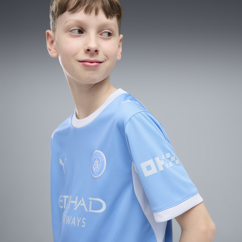 MCFC RP KIDS HOME JERSEY - Team Light Blue-Icy Blue