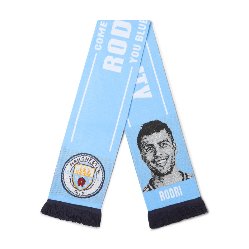 MCFC FW RODRI FACE SCARF - light blue