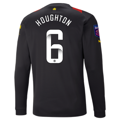 Manchester City Away Jersey 2022/23 long sleeve with HOUGHTON 6 printing