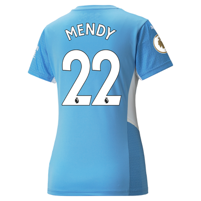 Womens Manchester City Home Shirt 21/22 with Benjamin Mendy printing