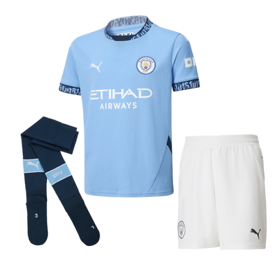 Kids' Manchester City Full Home Kit 24/25