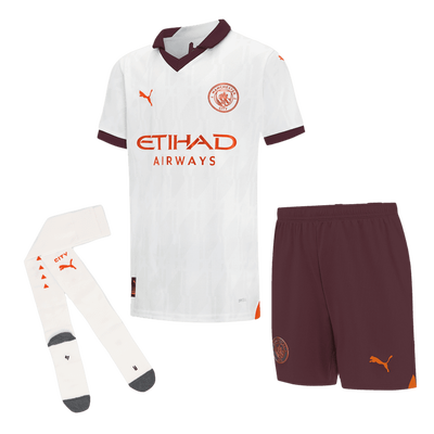 Kids' Manchester City Full Away Kit 23/24