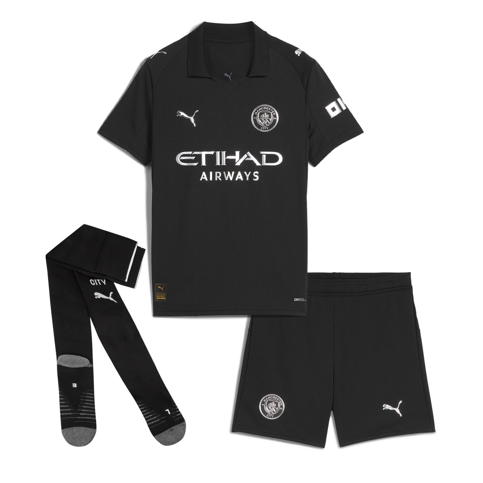 Kids' Manchester City Full Away Kit 25/26