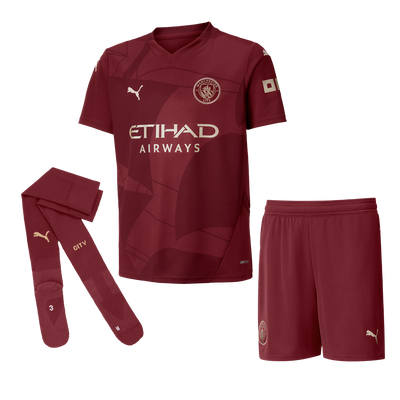 Kids' Manchester City Full Third Kit 24/25