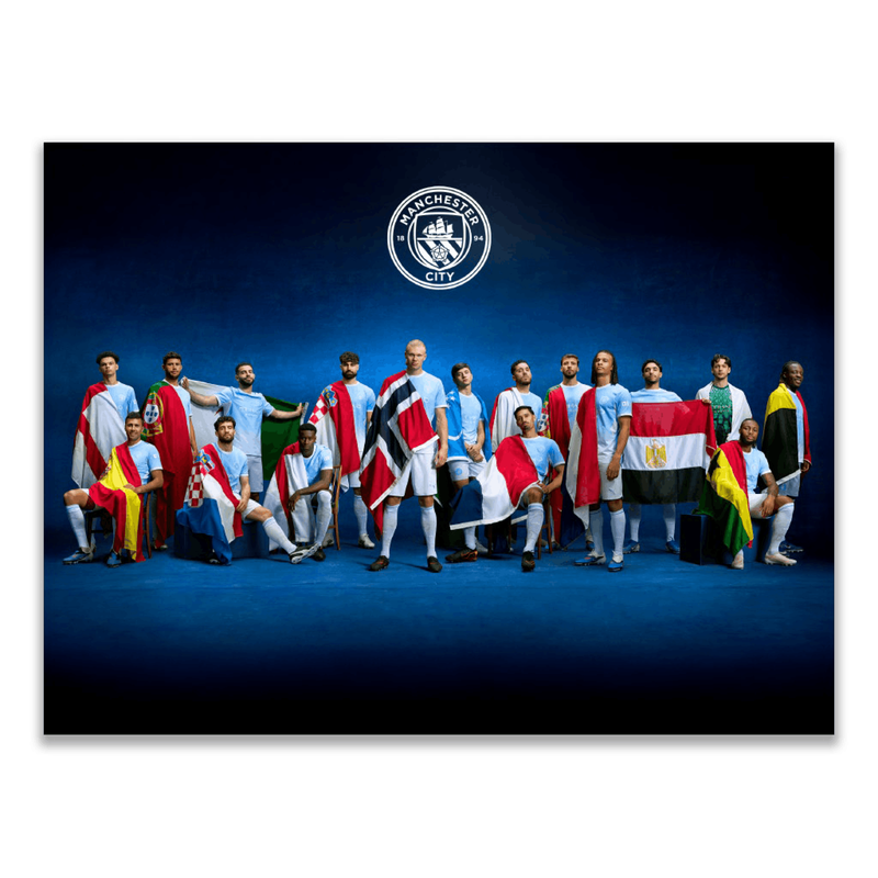 Man City International Poster azul - Descubra todos los accessoriesgifting Manchester City FC en línea - Tienda oficial Manchester City FC