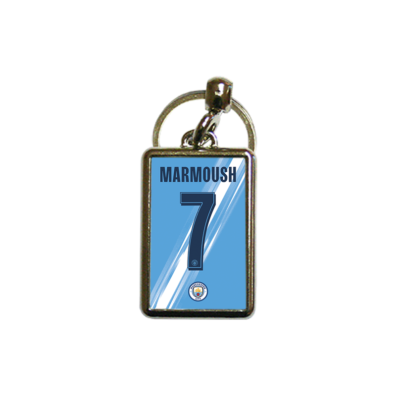 Man City Marmoush Keyring blue - Check out all Manchester City accessoriesgifting online - Official Manchester City FC store