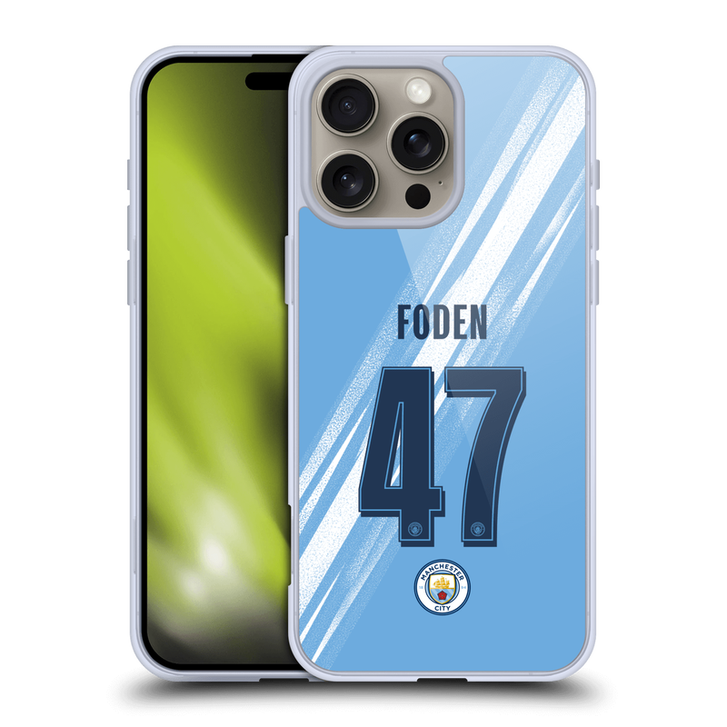 Manchester City 2025/26 Home Kit Foden 47 Phone Case - 