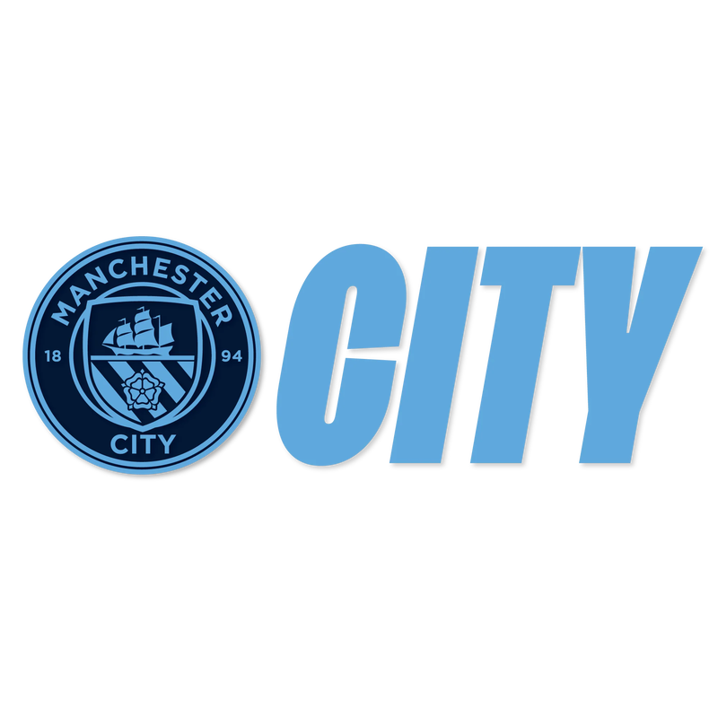 Manchester City Crest and CITY wall sticker - STD