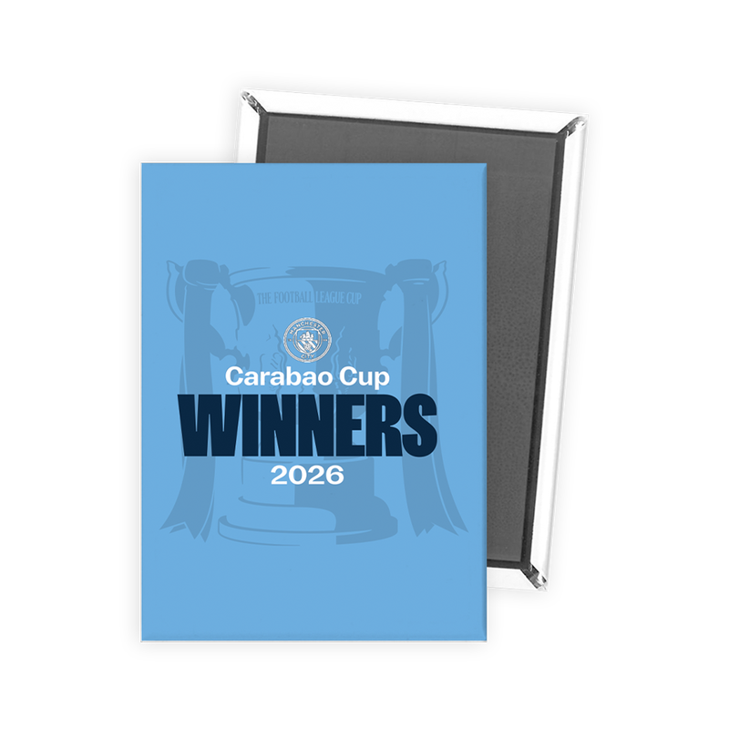 Man City Carabao Cup 2026 Winners Magnet  unisex - Size Standard from accessoriesgifting  - Official Manchester City FC store
