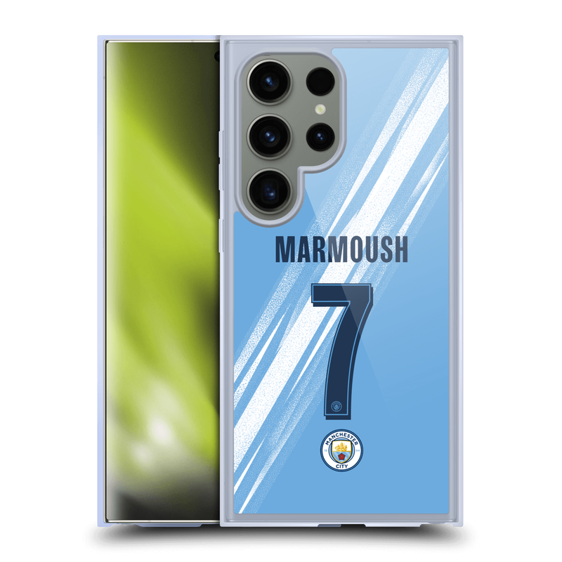 Man City 2025/26 Home Kit Marmoush 7 Samsung Galaxy S24 Ultra 5G Case  unisex - Size Samsung Galaxy S24 Ultra 5G from accessoriesgifting