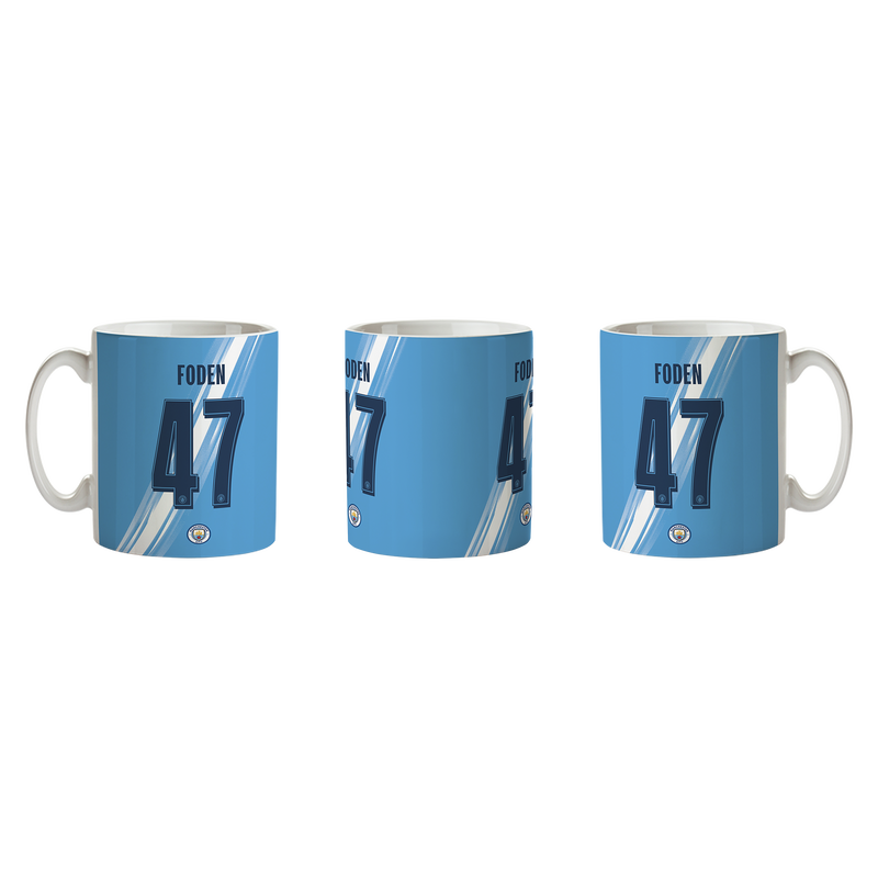 Man City Foden Mug blue - Check out all Manchester City drinkware products online - Official Manchester City FC store
