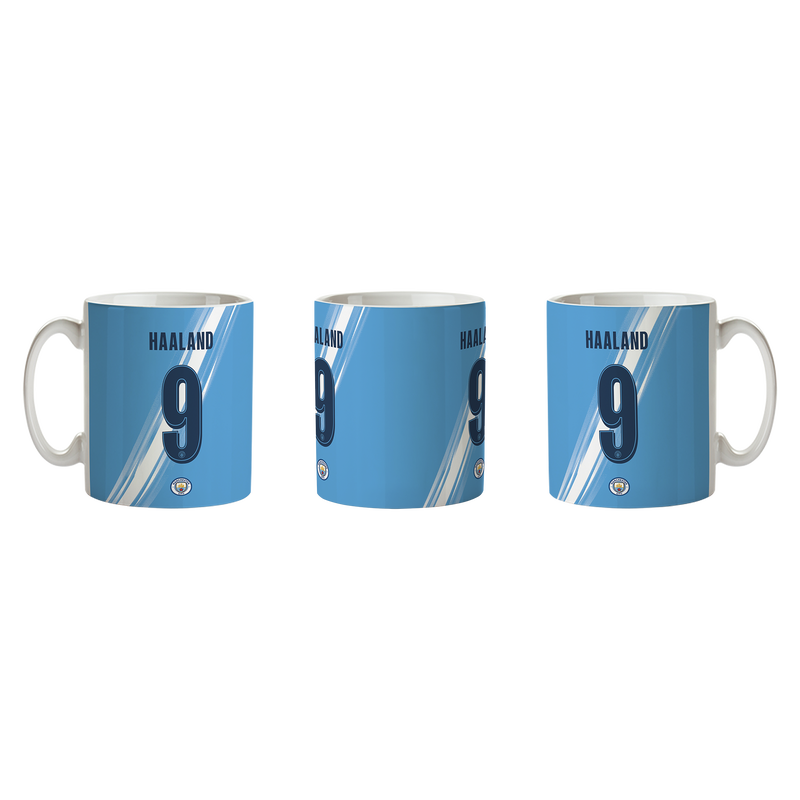 Man City Haaland Mug blue - Check out all Manchester City drinkware products online - Official Manchester City FC store