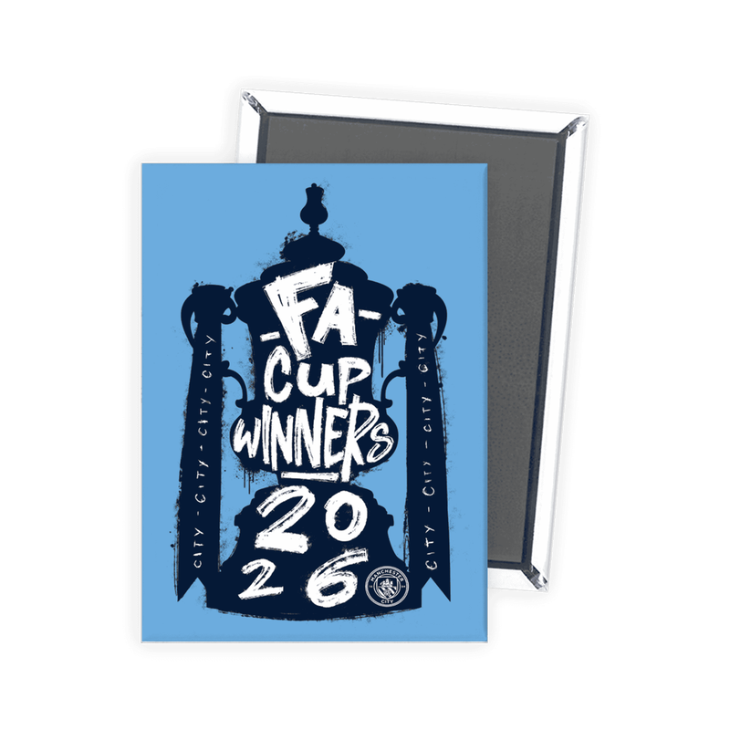 Manchester City FA Cup 25/26 Winners Magnet - Blue