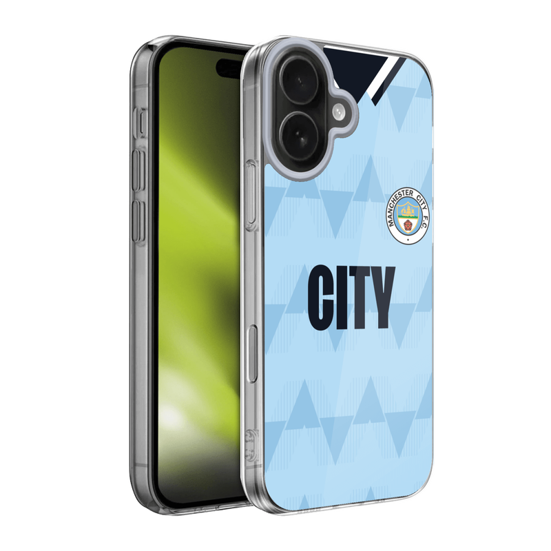 Manchester City 1989 Retro Home Kit Phone Case - 